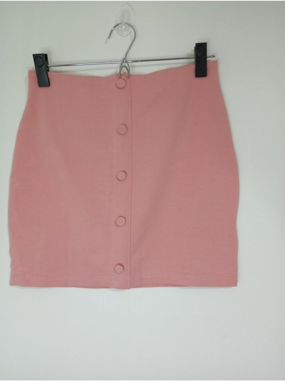 Camila Coelho Womens Pink Button-Front Mini Skirt Size Small